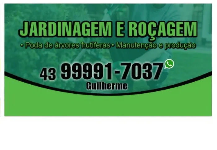 Roçagem e poda de árvores Frutíferas