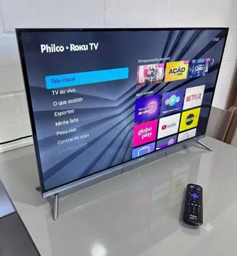 Smart TV 32 Tela Infinita Inteligência Artificial Completa