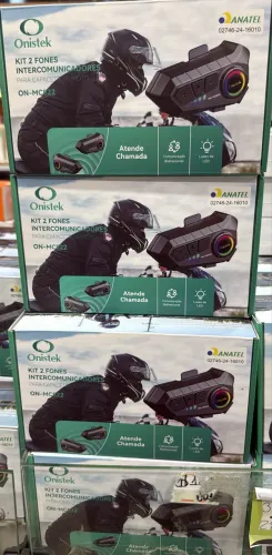 Fone intercomunicador para capacete