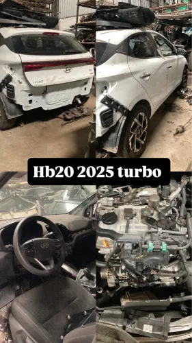 Sucata hb20 tgdi turbo! Caixa motor rodas câmbio kit cod enchente tampa porta 