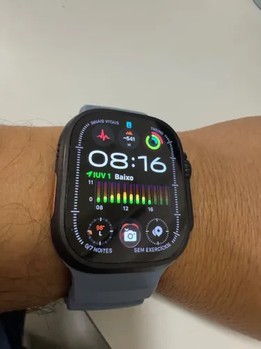 Apple Watch Ultra 3 Preto - 100% Bateria - Ainda na Garantia Apple
