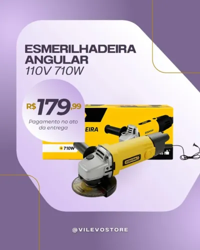 Esmerilhadeira Angular BOMVINK BOM-9545 710W.
