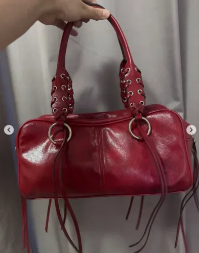 Bolsa Bowling Zara Vermelha