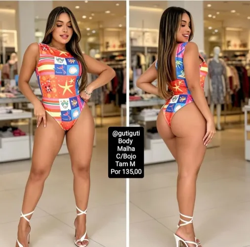 Maiô ou body com bojo tam M saindo por R$69,99 cada