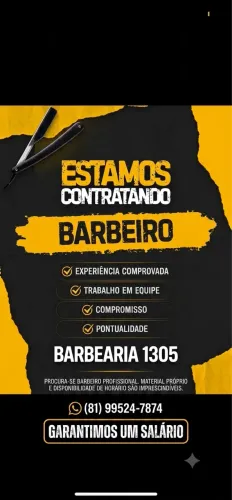 Vaga para barbeiro