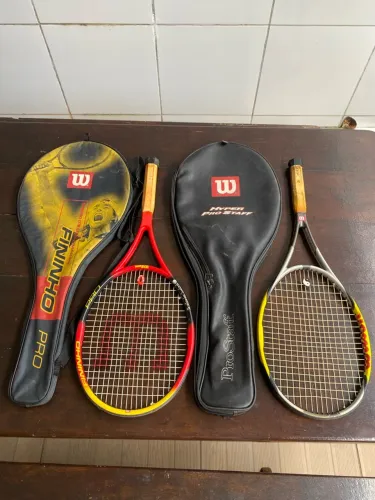 Raquetes de tênis Wilson com capa