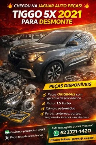 sucata tiggo 5x 2019 para retirada de peças