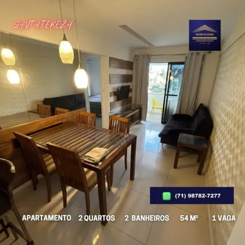 APARTAMENTO 2 QUARTOS (1 SUÍTE), EM 54M², 1 VAGA, EM SANTA TERESA