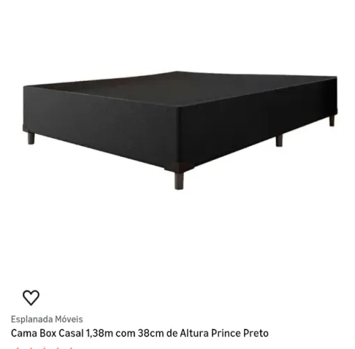 Box cama casal com colchão Castor evolution