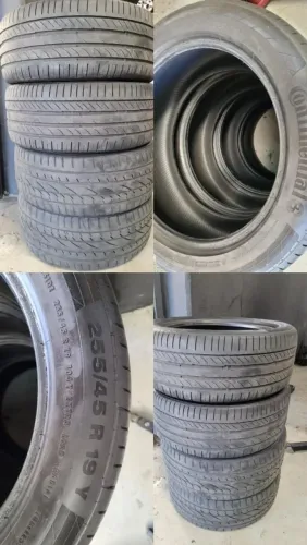 4 Pneus Continental 255/45 R19 - Usados - Boa Conservação