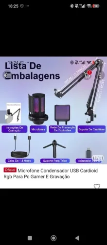 Microfone condensador novo 