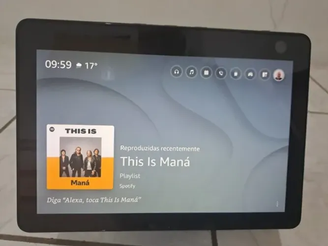 Alexa Echo Show 10 (3ª geração) Preto - Alexa com tela giratória