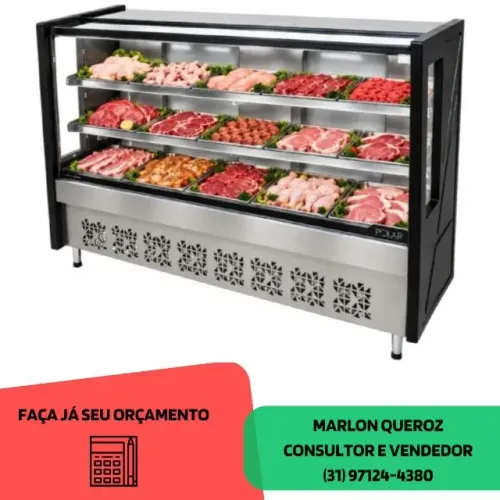 Balcão Avícola 1,75M Preto Polar