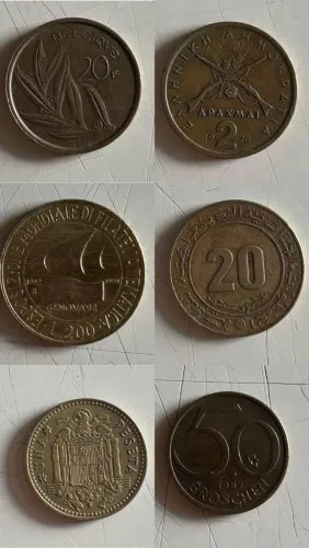 Lote de moedas