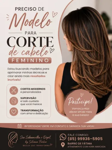 Modelo pra corte feminino