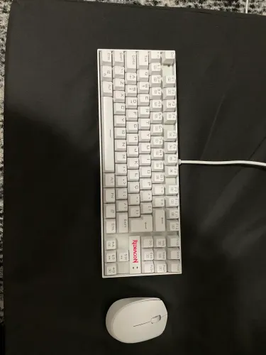 Kit teclado e mouse sem fio da redragon mecânico 