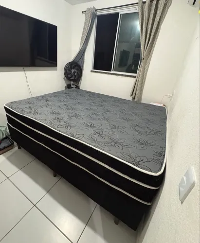 Cama box completa Zflex Zblack Queen (158x198 cm)