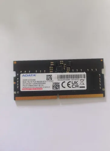 Memória ram ddr5 8gb 5600mz adata notebook
