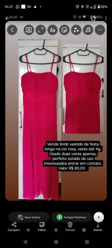 Vestido Rosa festa