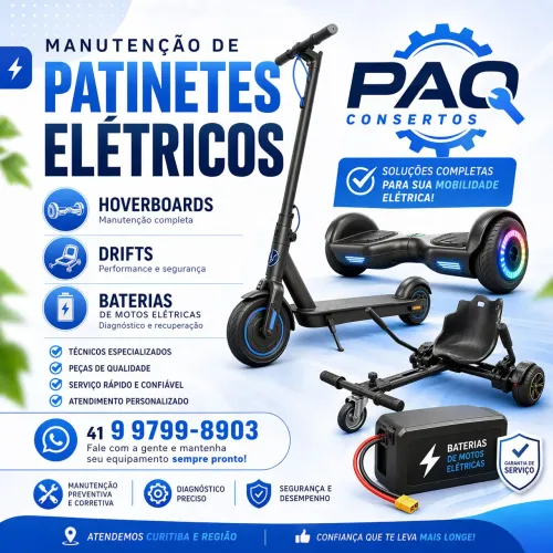 Patinetes, Drifts, Baterias de Motos Elétricas