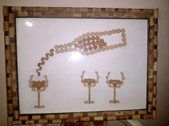 Artesanato: Quadro Representando Vinho
