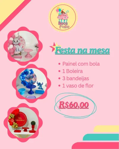 FESTA NA MESA ANIVERSÁRIO