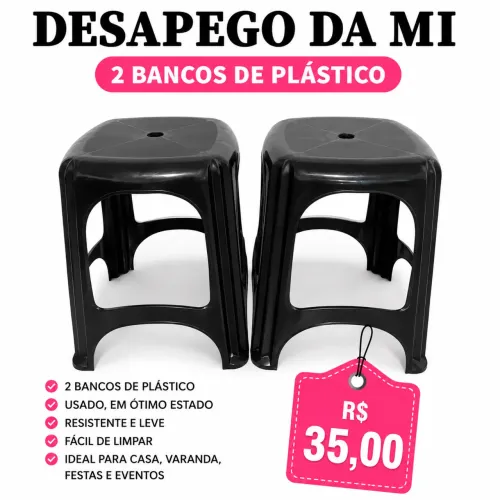 Banco de plástico 