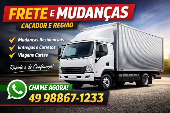 FRETES e Mudanças para caçador e toda região 