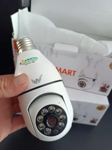 Câmera de segurança ogravacao inteligente com sensor de movimento