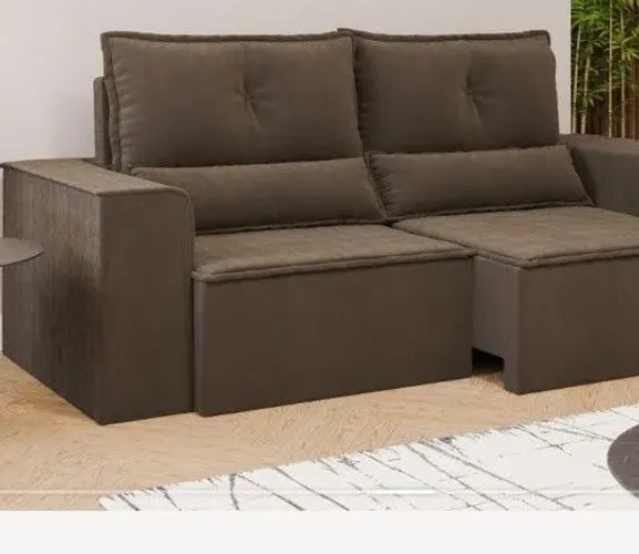 SOFA RETRÁTIL E RECLINÁVEL DE 2 LUGARES
