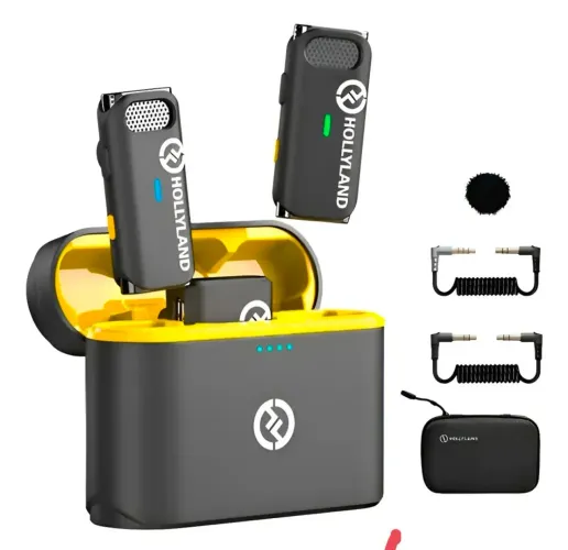 Microfone lapela Hollyland Lark M1 Duo - novo na caixa