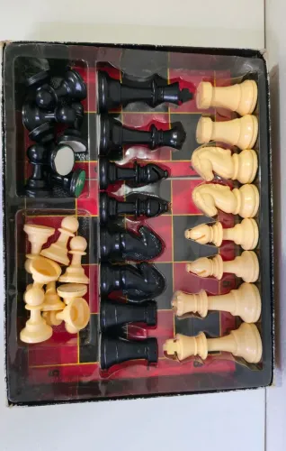 Jogo De Xadrez Chess Brain Power Tamanho Real Do Torneio (Usado)