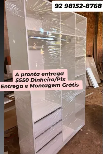 Closet com fundo, entrega rápida