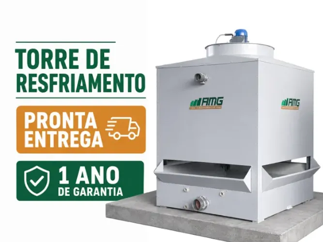 Torre de resfriamento de água AMG 404 nova com garantia 92m³/h pronta entrega