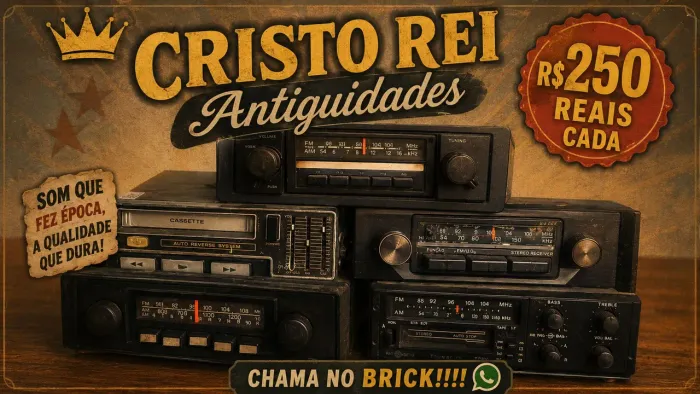 Rádio para carro antigo R$250 cada