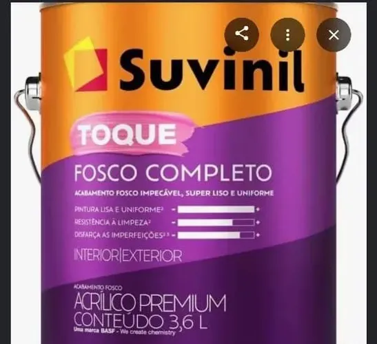 Tintas Suvinil Premium, top das top valor muito abaixo pra sair rápido 