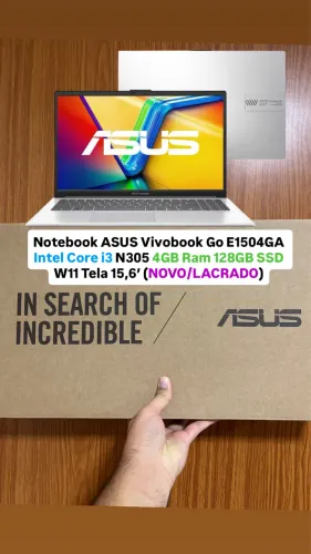 Notebook ASUS Vivobook Go E1504GA Intel Core i3 N305 4GB Ram 128GB SSD (Lacrado)