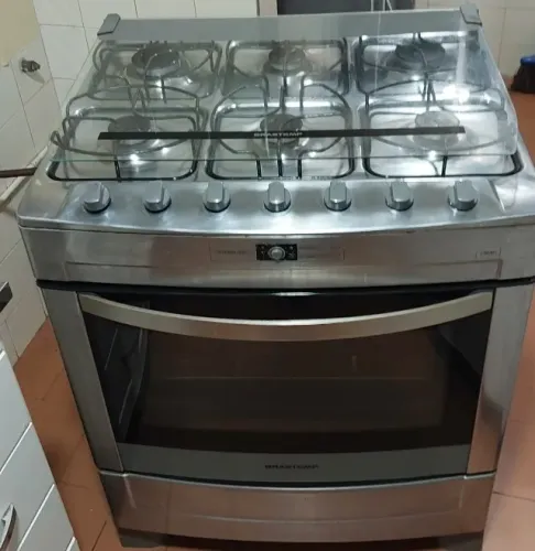 Fogão Brastemp Inox 6 bocas