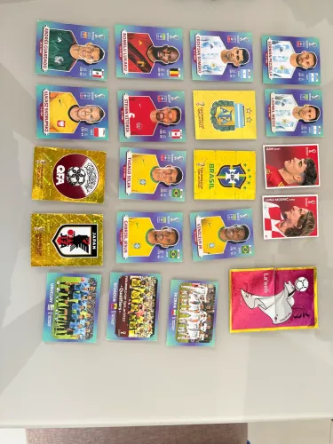 Figurinhas copa 2014 , 2018 e 2022