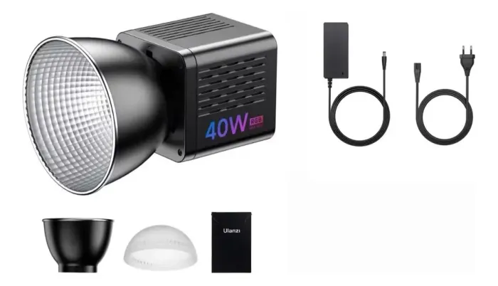 Led Iluminador Ulanzi 40w Rgb L024 + Fonte estúdio iluminação eventos