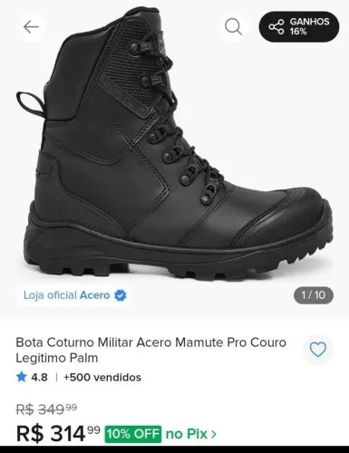 Coturno Acero marrom escuro