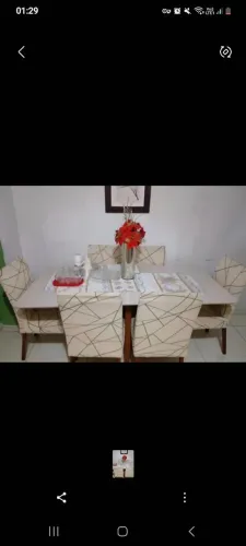 Troco mesa de jantar 6 cadeiras por de 4 cadeiras + volta