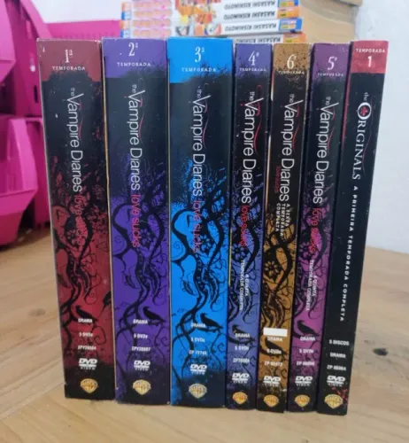 DVDS The Vampire Diaries - Vol 1 a 6 + The Originails - Vol 1