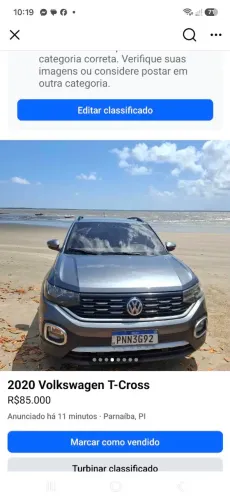 Volkswagen T-Cross 1.0 TSI Flex 12V 5P Aut. 2020