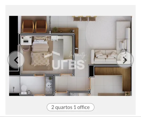 Àgio Apartamento 2 Q com suíte, home office no Golden Gate Eldorado Parque
