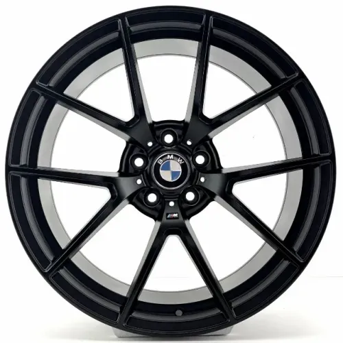 JOGO DE RODAS BMW 330I ARO 20X8,5 e 9,5 PRETO ACETINADO 5X120 ET 26 e 37
