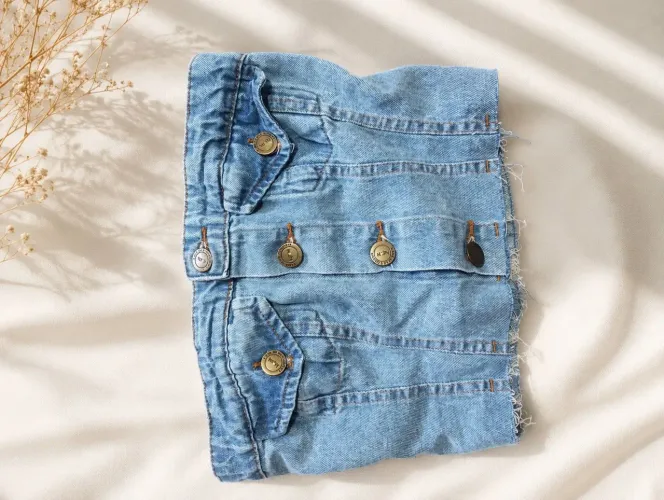 Cropped Jeans - tam: P/PP - Novo