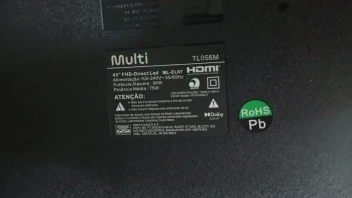 Vendo televisão 43 polegadas 