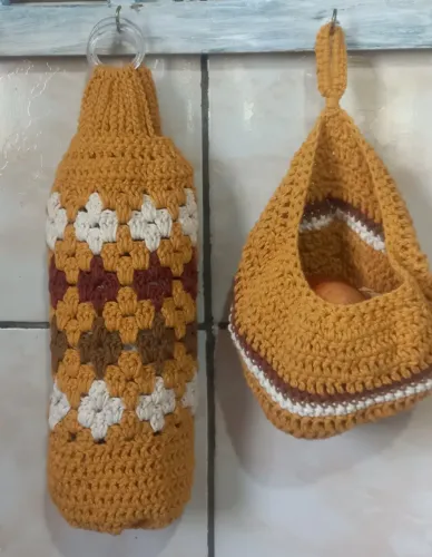 Kits de cozinha em crochê 