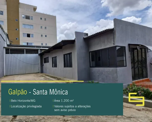 Galpão para alugar em Belo Horizonte/MG no bairro Santa Branca